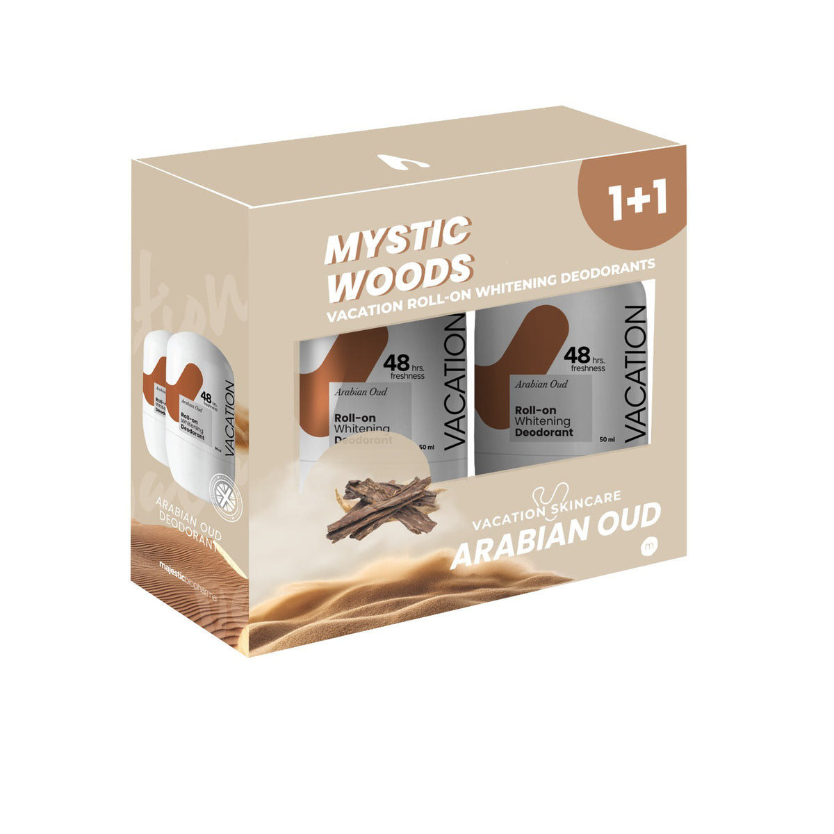 2 Vacation Arabian Oud Whitening Deodorant 50 ml